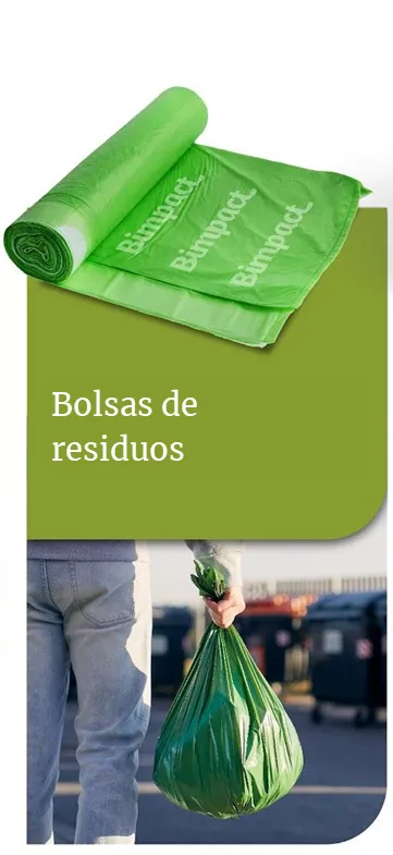 Bolsa de residuos compostable