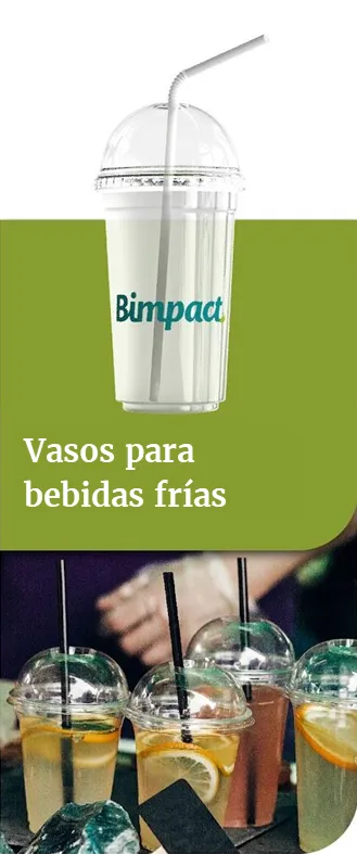 Vasos bebidas frias compostable