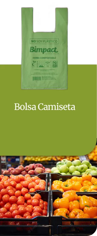 Bolsa Camiseta Compostable